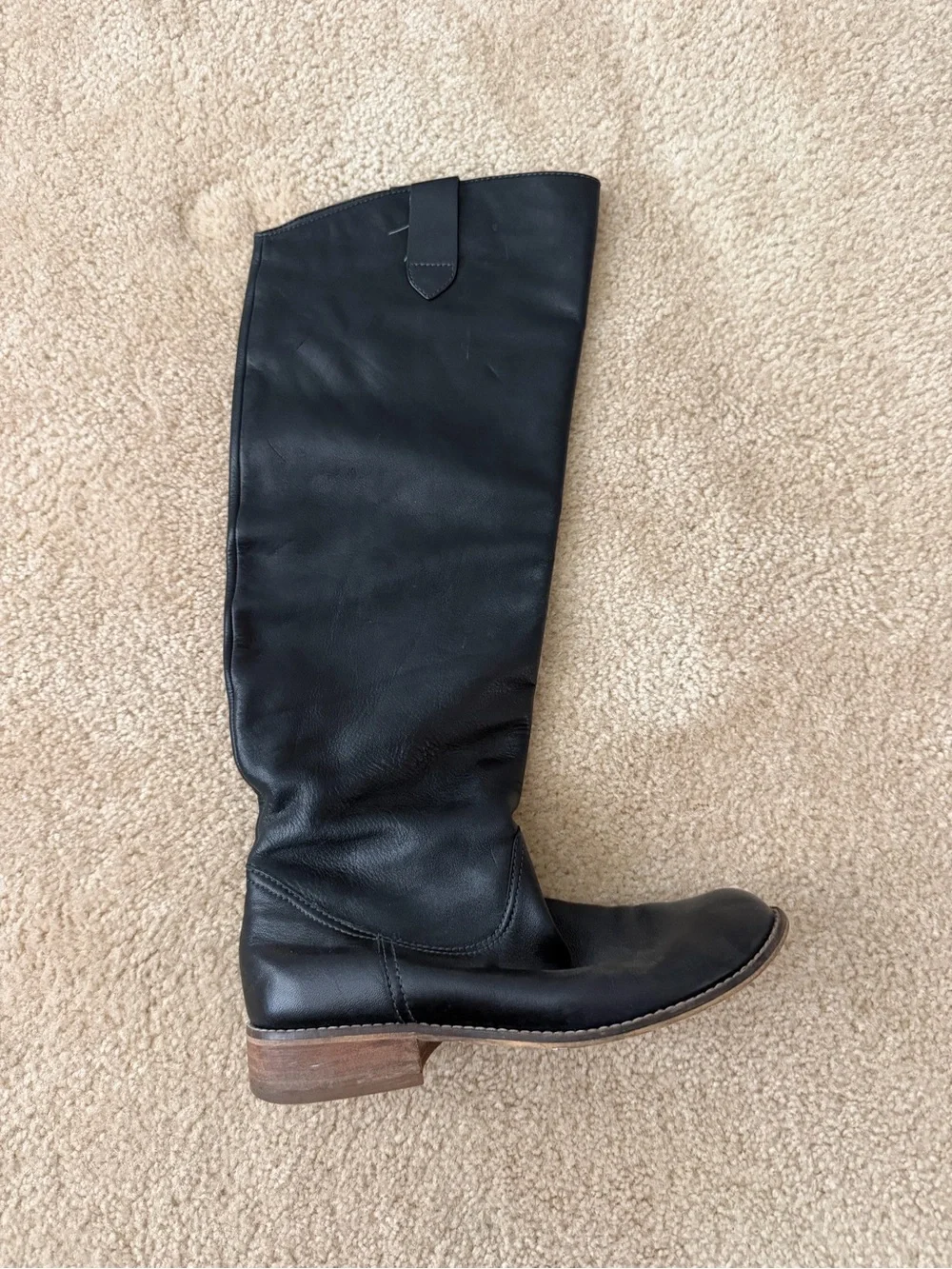 Nordstrom Black Leather Over-the-Knee Riding Boots